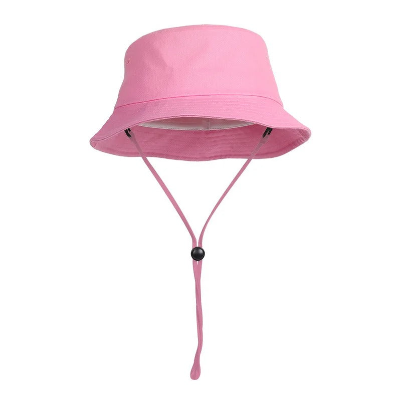 Oversize XXL Summer Unisex Bucket Sun Hat Water Repellent Fisherman Hats Men Women Travel Hat with Detachable Chin Strap