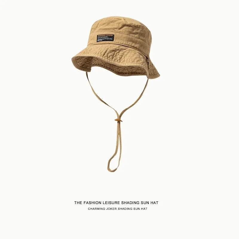 Cotton Breathable Bucket Hat Men Summer  Hiking Mountaineering Fisherman Hat Women  Foldable  Safari Style Fishing Hat