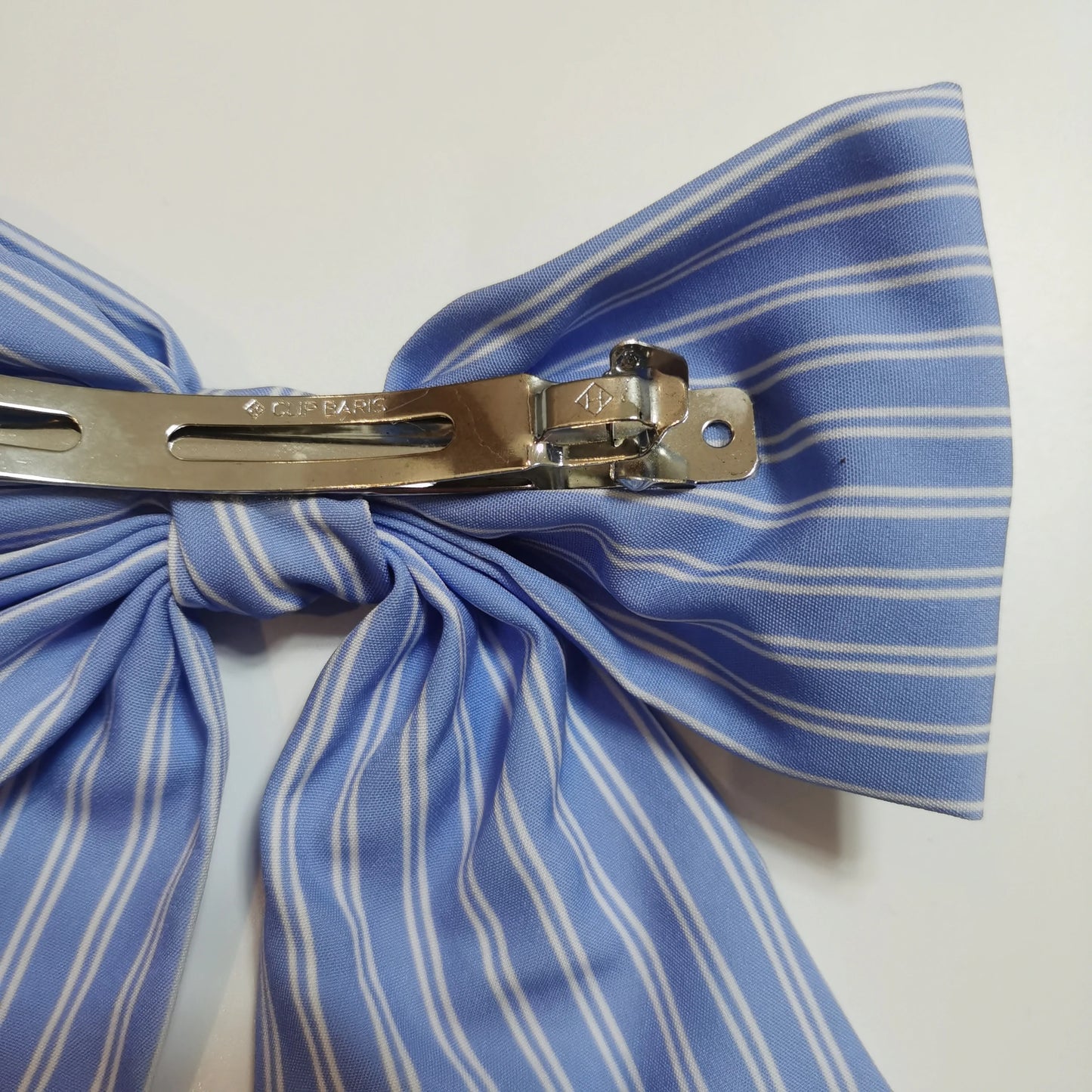 Summer Stripe Big Size 15cm Bow Hair Clip Tie Ribbon Clip Head Ornaments for Women Classic Hair Clips Female Hair Accessories
