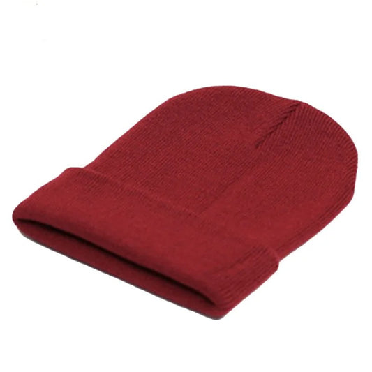 Solid  Unisex  Winter Autumn  Skullies & Beanies Knitting Bonnets