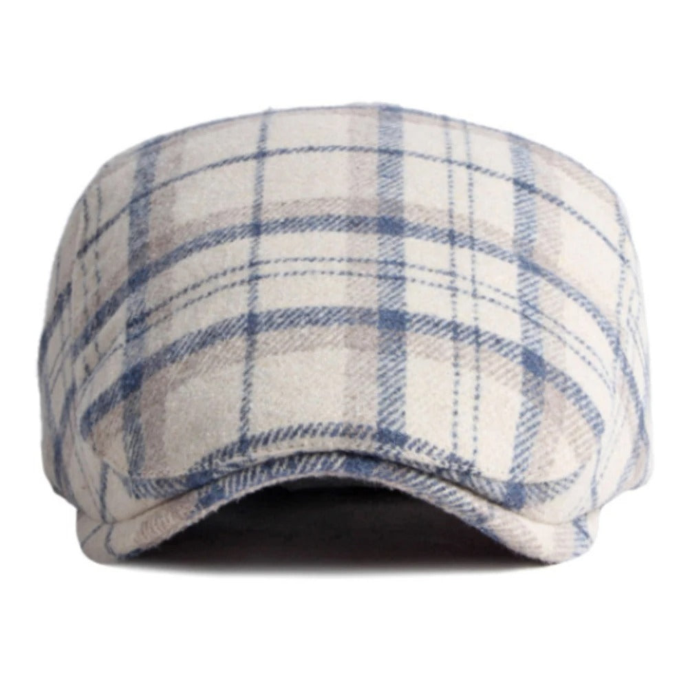 Berets Autumn Winter Caps for Men Women Plaid Artist Painter Wool Beret Hat Male Female Cap Adjustable Beret Cap