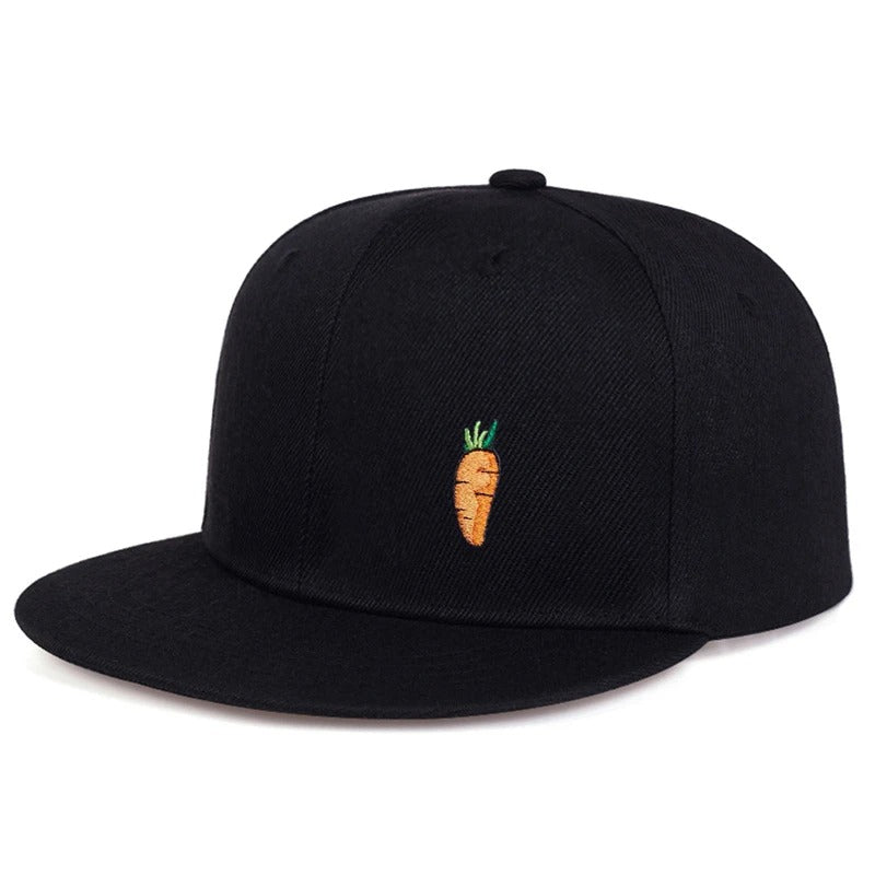 Hip Hop baseball Cap Cartoon Carrot embroidery Golf Hat Adjustable Cotton Snapback Hats for Men Women Trucker Caps