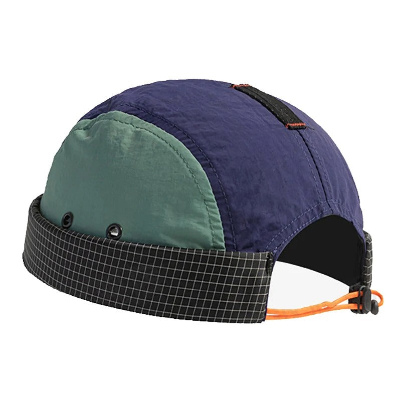 Waterproof Docker Cap Without Visor Fast Dry Brimless Caps Solid Color Anti-UV Beanie Hat Adjustable Hats For Men Women