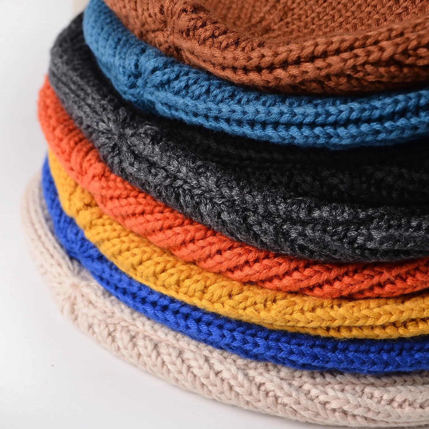 Winter Keep Warm knitted Fabric Hat For Adult Unisex Skullies & Beanies
