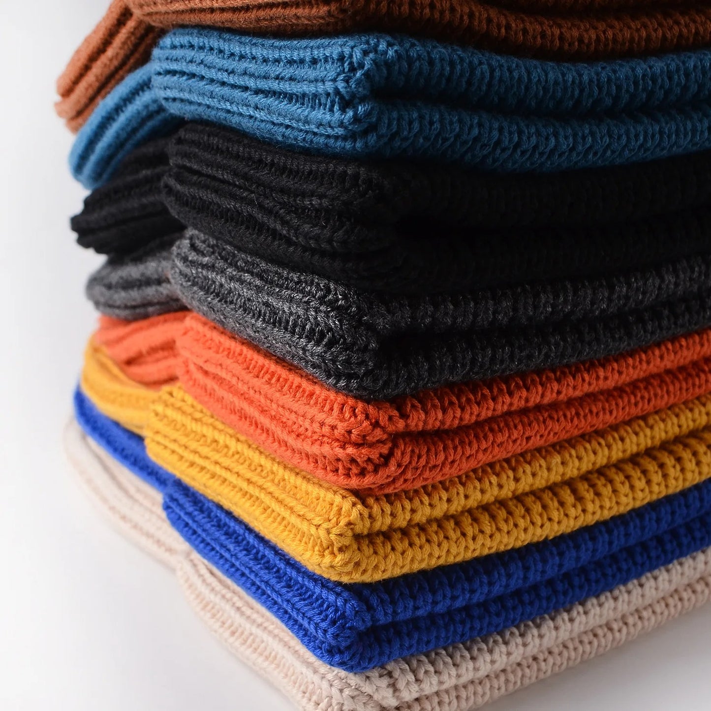 Winter Keep Warm knitted Fabric Hat For Adult Unisex Skullies & Beanies