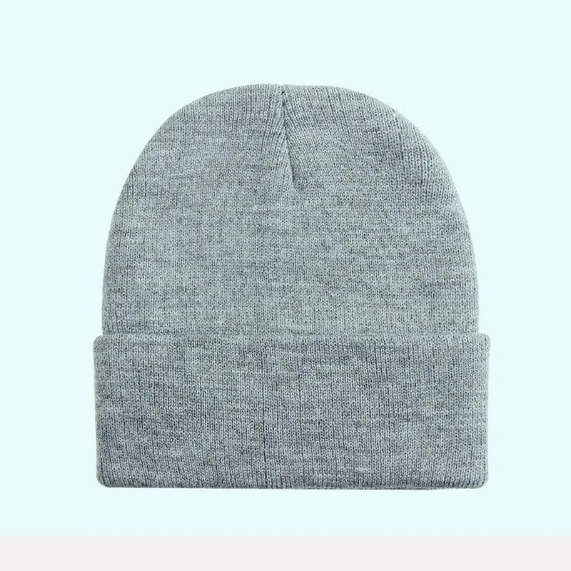 Solid Unisex Winter Autumn Skullies & Beanies Knitting Bonnets