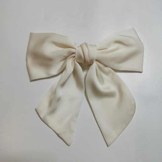 Summer Stripe Big Size 15cm Bow Hair Clip Tie Ribbon Clip Head Ornaments for Women Classic Hair Clips Female Hair Accessories