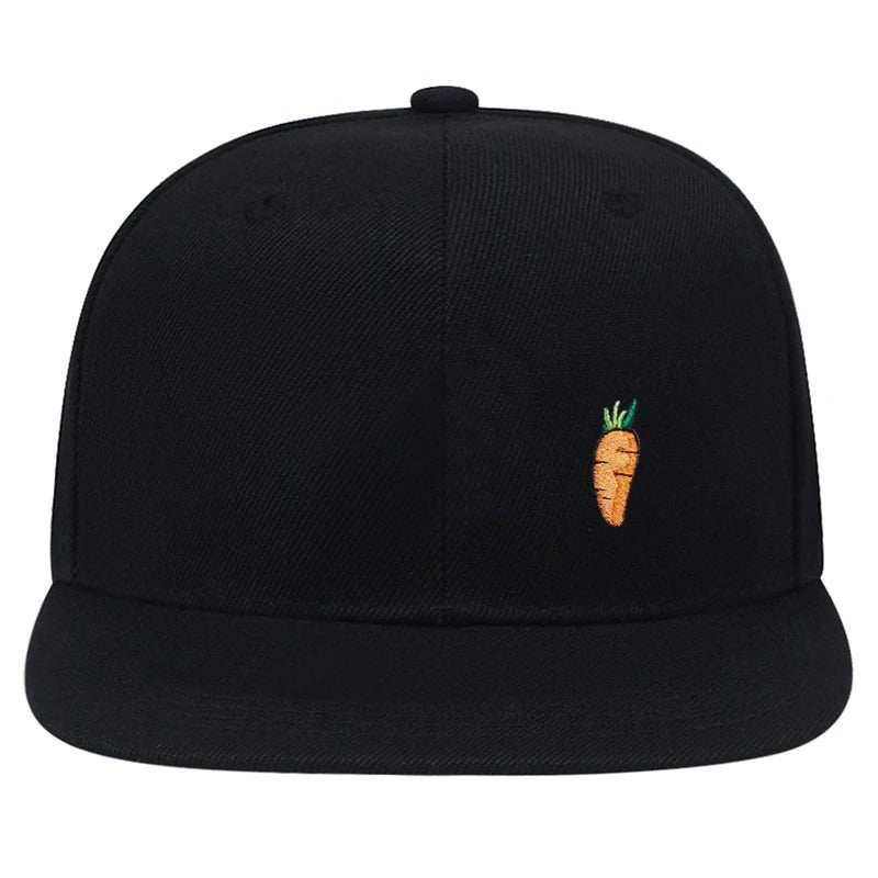 Hip Hop baseball Cap Cartoon Carrot embroidery Golf Hat Adjustable Cotton Snapback Hats for Men Women Trucker Caps