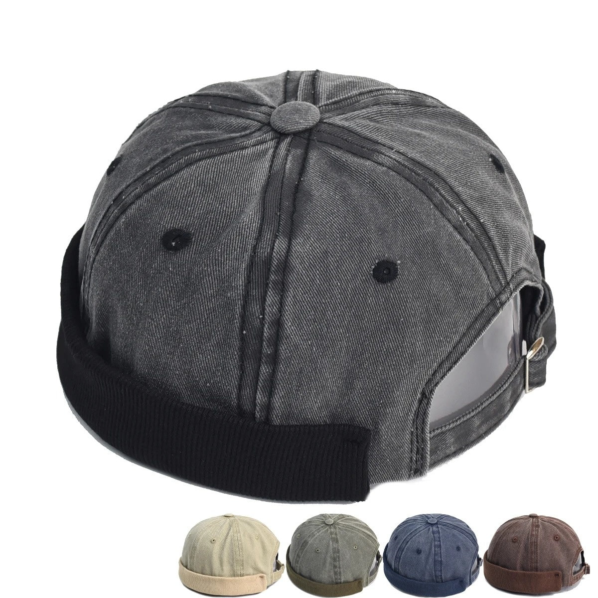 Unisex Fashion Casual Sailor Biker Cap Hip Hop Street Dance Brimless Skull Beanie Hat, Ideal Choice For Gifts