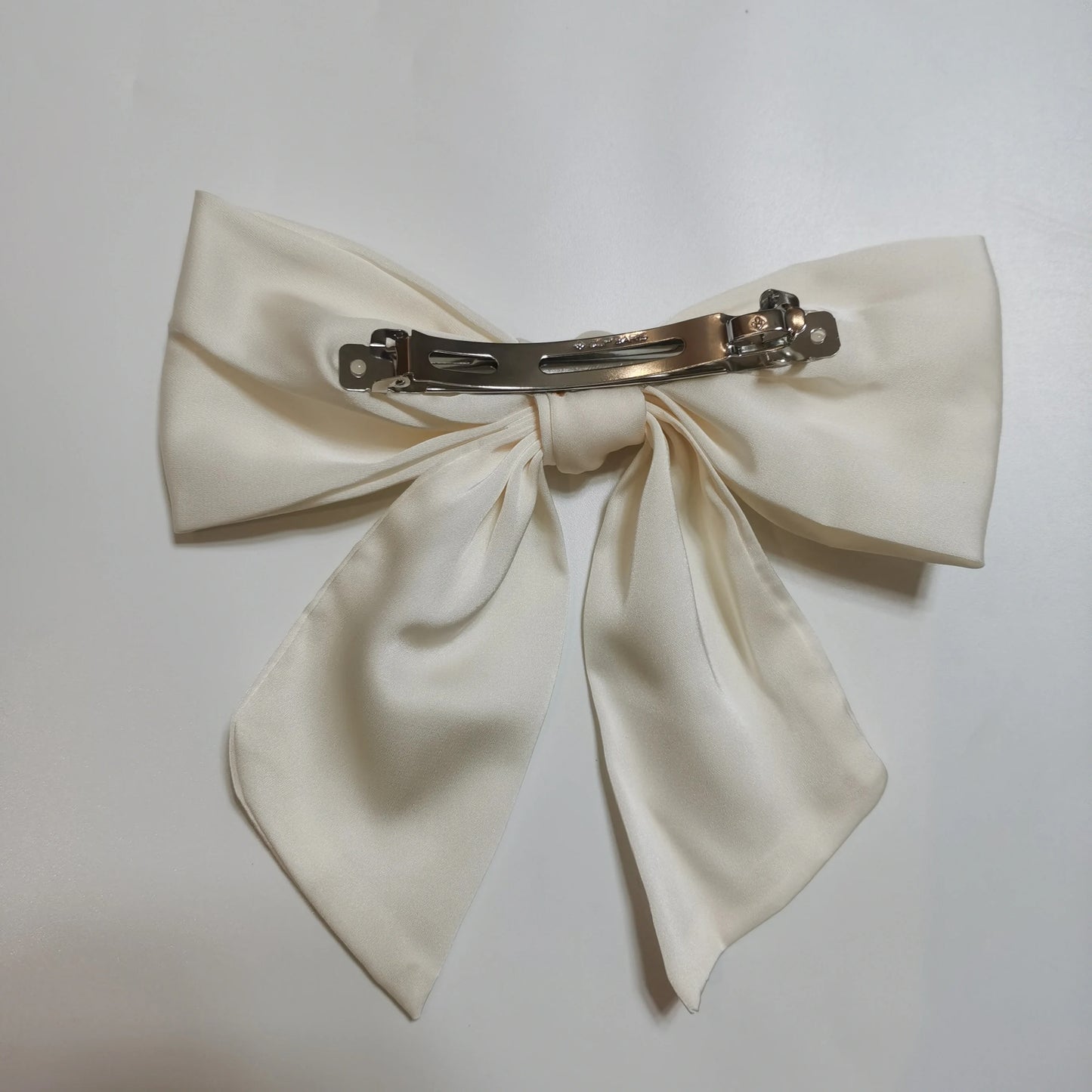 Summer Stripe Big Size 15cm Bow Hair Clip Tie Ribbon Clip Head Ornaments for Women Classic Hair Clips Female Hair Accessories