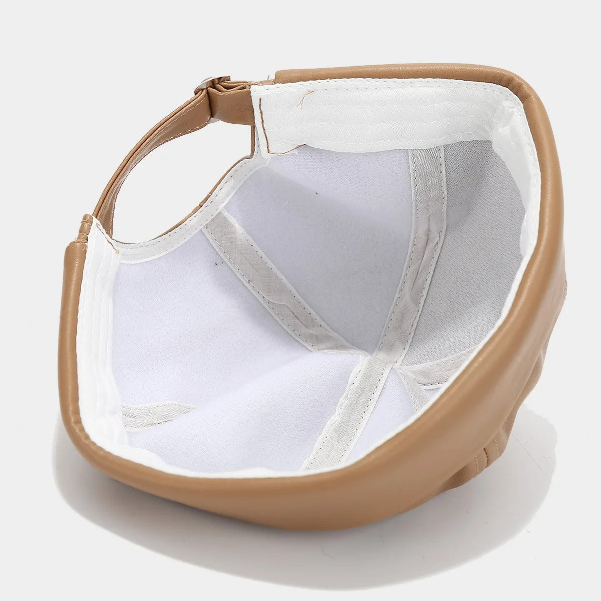 Solid Color PU Leather Landlord Hat Men Women Simplicity Retro Melon Skin Caps Autumn Winter Adjustable Docker Hat Fashionable