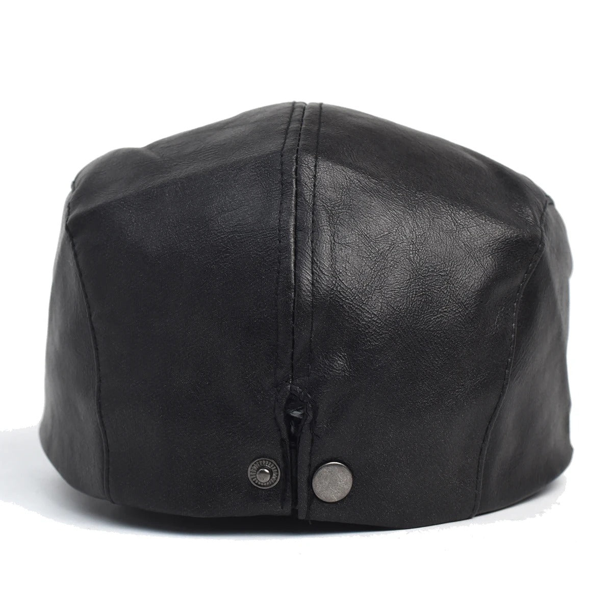 New Men Women Berets Faux Leather British Vintage Flat Cap Male Solid Black Red Navy Brown Newsboy Caps Adjustable Driver Hats