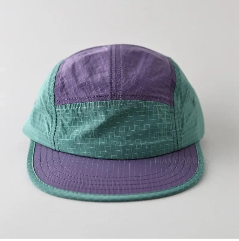 Quick-drying 5-Panel Baseball Caps for Man Women Summer Outdoor Thin Camping Men Splicing Popular Baseball Cap