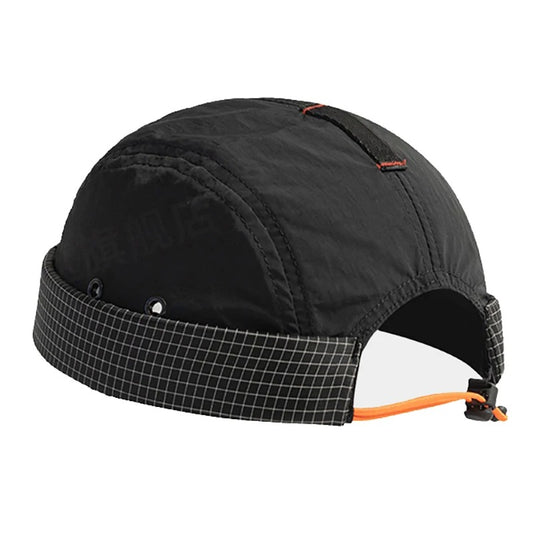 Waterproof Docker Cap Without Visor Fast Dry Brimless Caps Solid Color Anti-UV Beanie Hat Adjustable Hats For Men Women