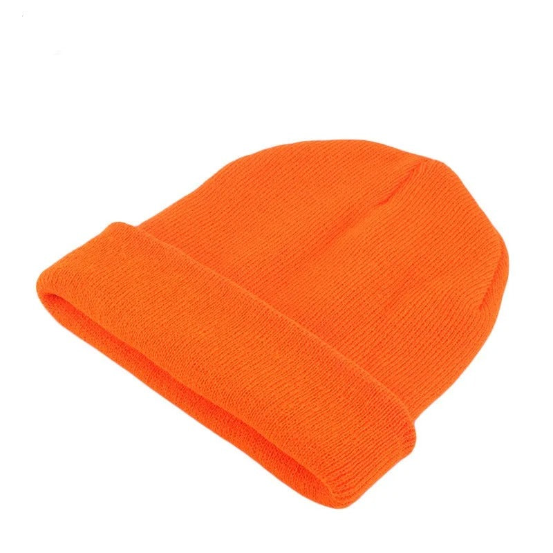 Solid Unisex Winter Autumn Skullies & Beanies Knitting Bonnets