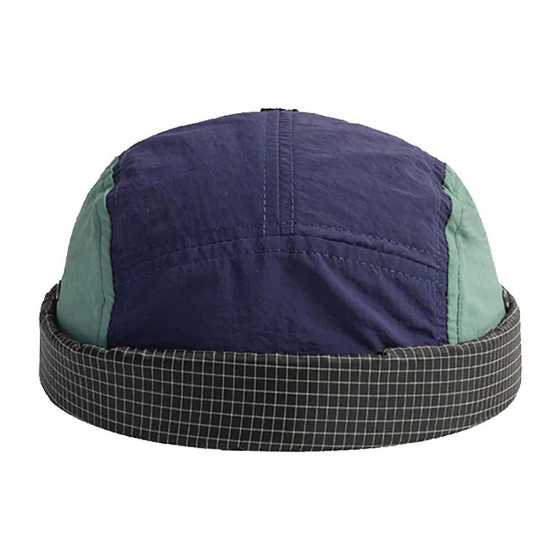 Waterproof Docker Cap Without Visor Fast Dry Brimless Caps Solid Color Anti-UV Beanie Hat Adjustable Hats For Men Women