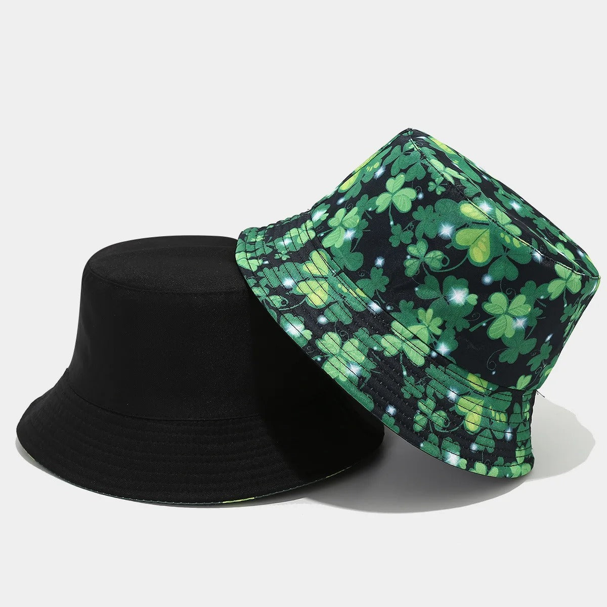 Summer Sun Protection Bucket Hat for Men Women Panama Cap Print Hip Hop Gorros Fishing Fisherman Hat Double Side Wear Fashion