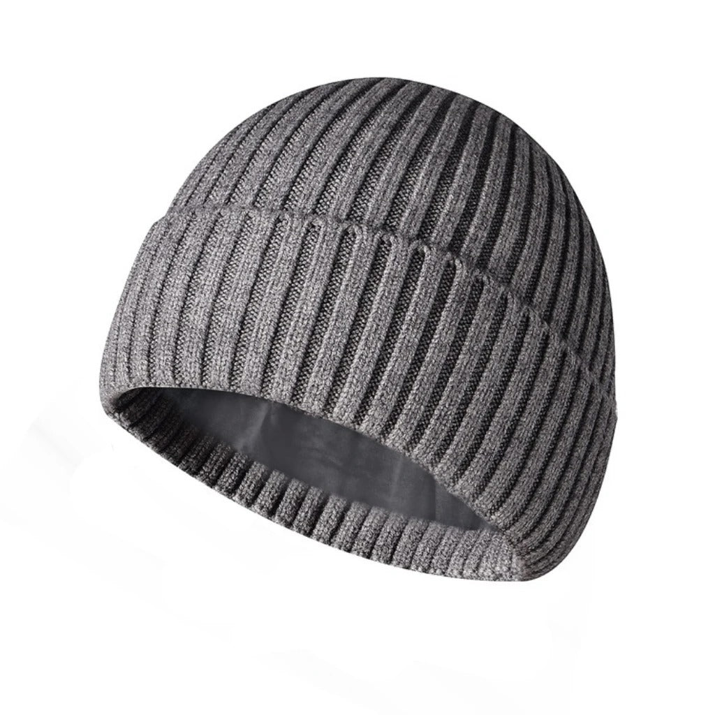 Winter inner velvet thickened warm adult unisex woolen knitted hat