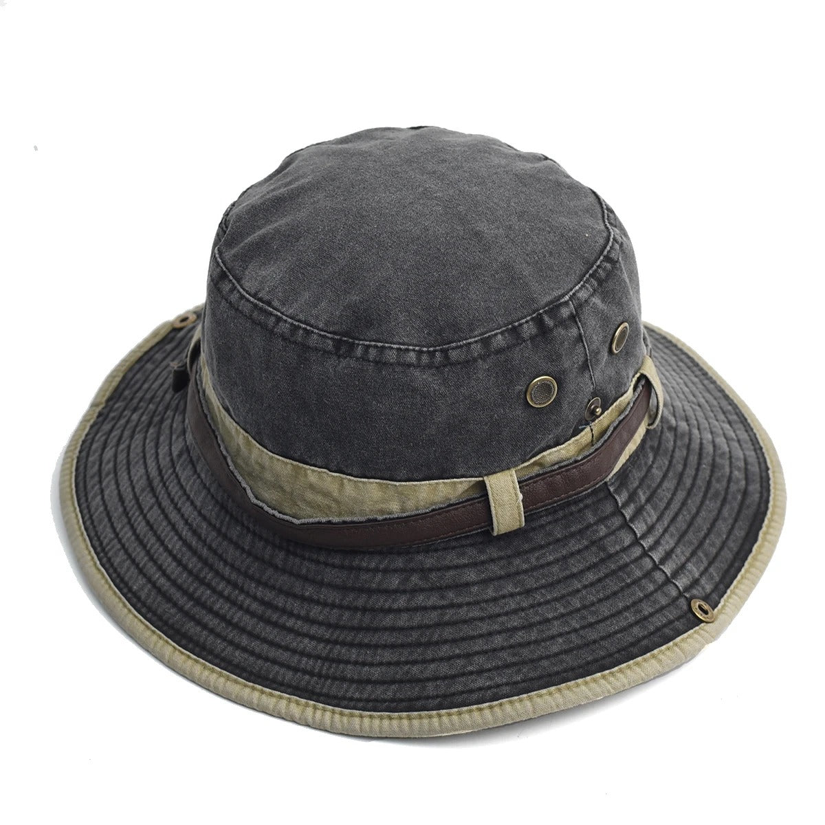 Spring Cotton Solid Bucket Hat Fisherman Hat Outdoor Travel Sun Cap For Men And Women