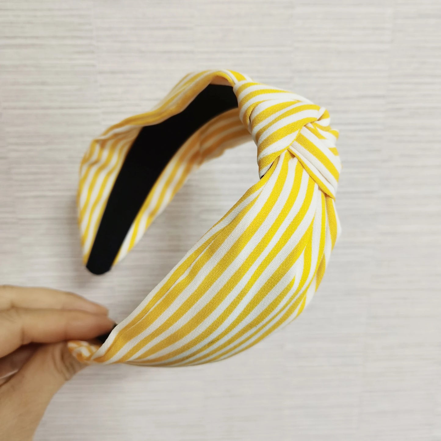 Summer Stripe Print Knot Hair Bands for Women Washing Make Up Face Outdoor Beach Version Bands Hair Accessories Female