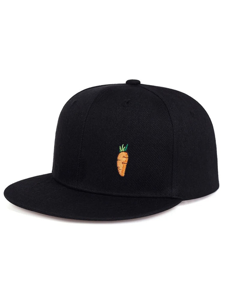 Hip Hop baseball Cap Cartoon Carrot embroidery Golf Hat Adjustable Cotton Snapback Hats for Men Women Trucker Caps