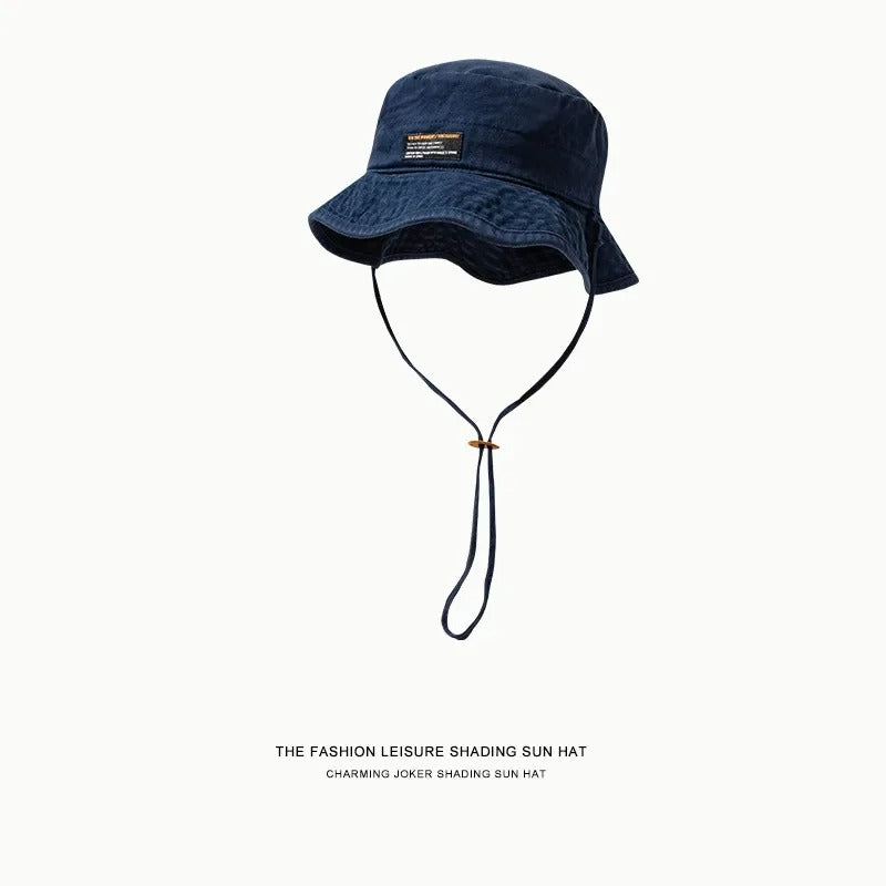 Cotton Breathable Bucket Hat Men Summer Hiking Mountaineering Fisherman Hat Women Foldable Safari Style Fishing Hat