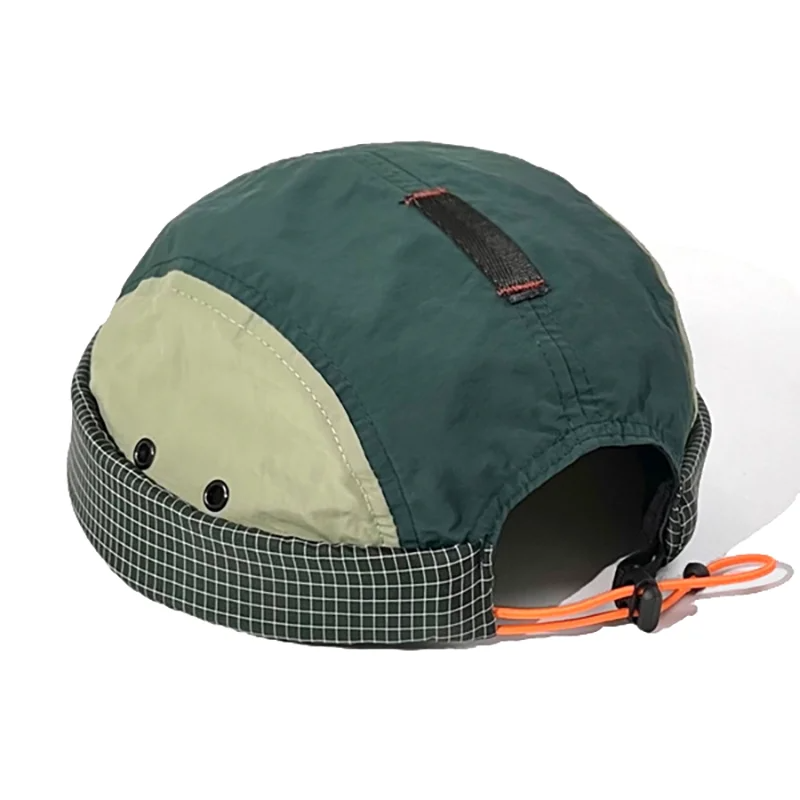 Waterproof Docker Cap Without Visor Fast Dry Brimless Caps Solid Color Anti-UV Beanie Hat Adjustable Hats For Men Women