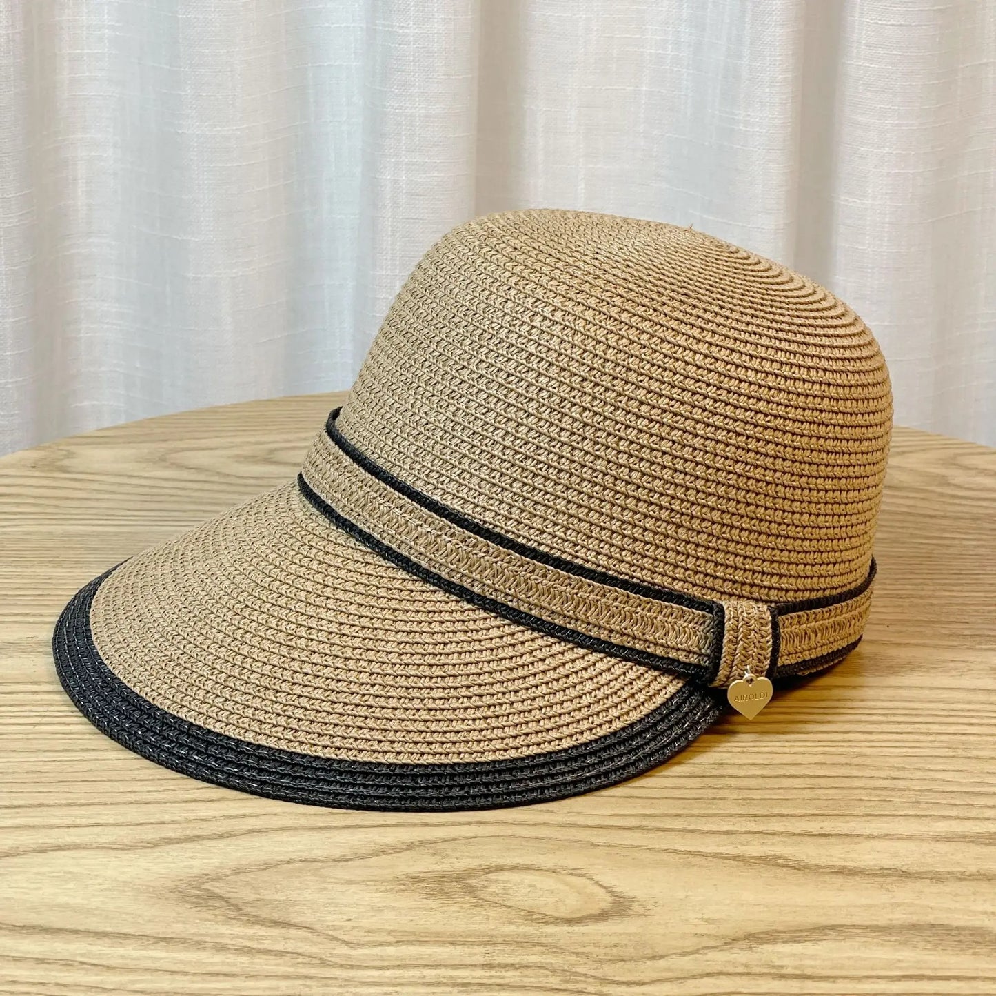 Summer Sun Straw Baseball Cap Women's Sunscreen Visor Hat Widened Brim Anti-UV Ourdoor Causal Basin Riding cap straw hat female