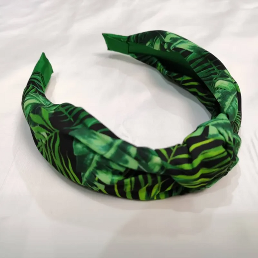 summer Hawaii Headband for Women outdoor green coconet beach Hair Band  Head Band with bow Hair Hoops Kawaii Headband for Women