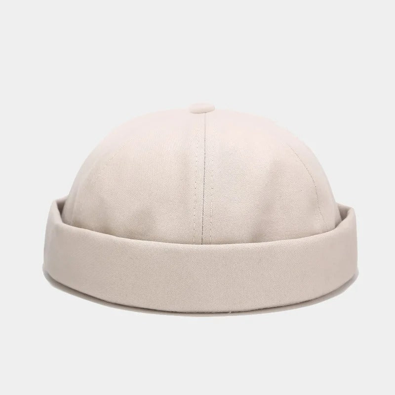 Men Solid Color Landlord Caps Spring and Autumn Melon Skin Hats Literary Hip Hop Hat Painter Cap