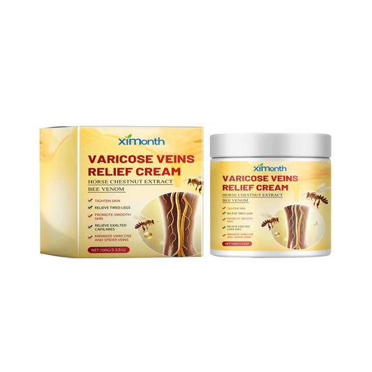 Bee Venom Extract Varicose Veins Cream, Pain & Swelling Relief Body Lotion, 100g Moisturizer