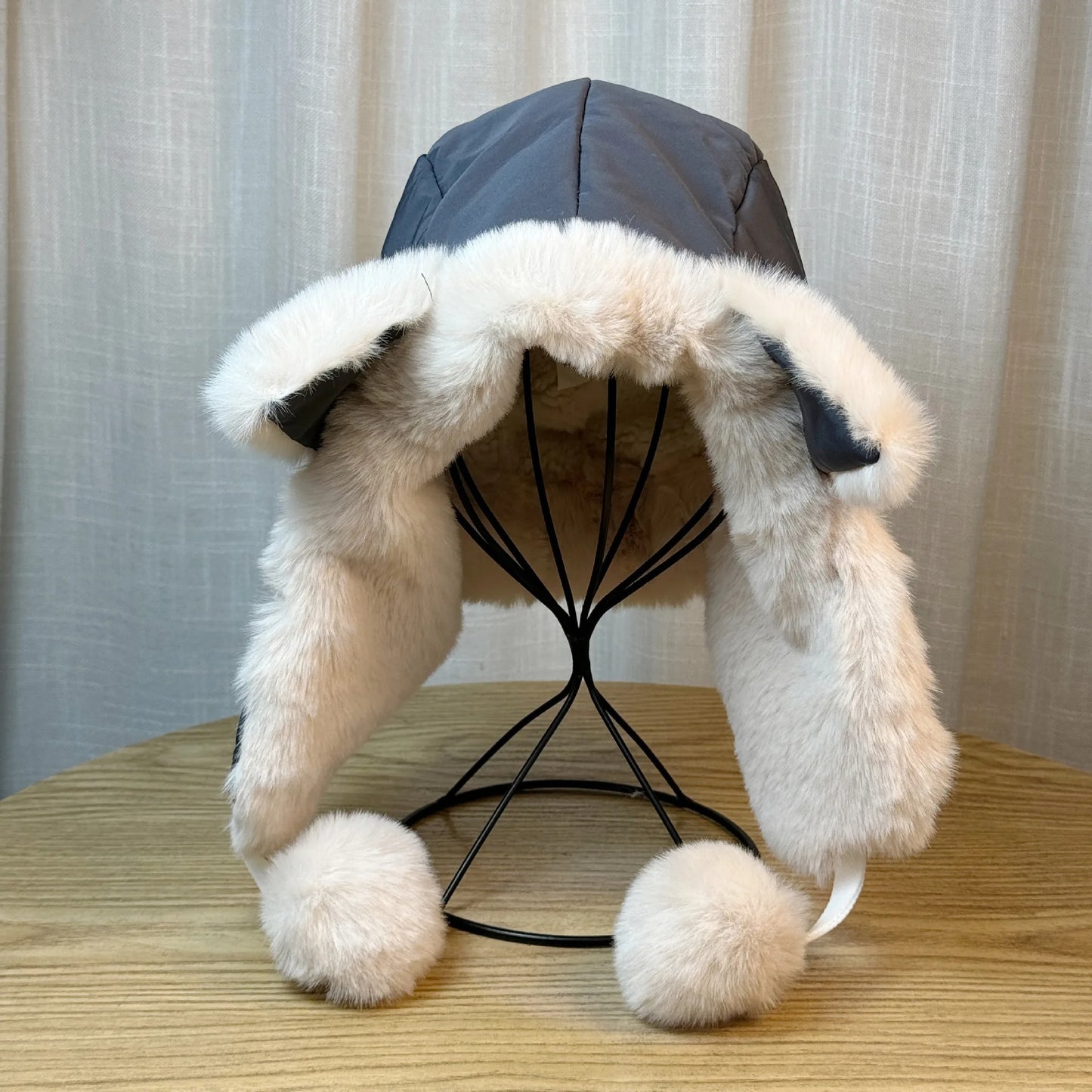 New Cute Fox Cat Ear Plush Ear Protection Hat For Women In Autumn And Winter Plus Velvet And Thickened Ski Warm Hat