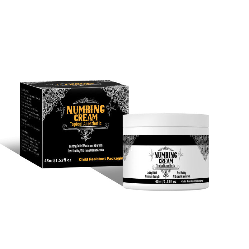Tattoo Numbing Cream: Maximum Strength Lidocaine & Menthol for Long-Lasting Pain Relief During Tattoos, Piercings, and Waxing