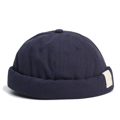 Cap Without Visor Brimless Caps Men Beanies Dome Soild Color Adjustable Skullcap Summer Hip Hop Bobble Hat Fashion