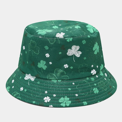 Summer Sun Protection Bucket Hat for Men Women Panama Cap Print Hip Hop Gorros Fishing Fisherman Hat Double Side Wear Fashion