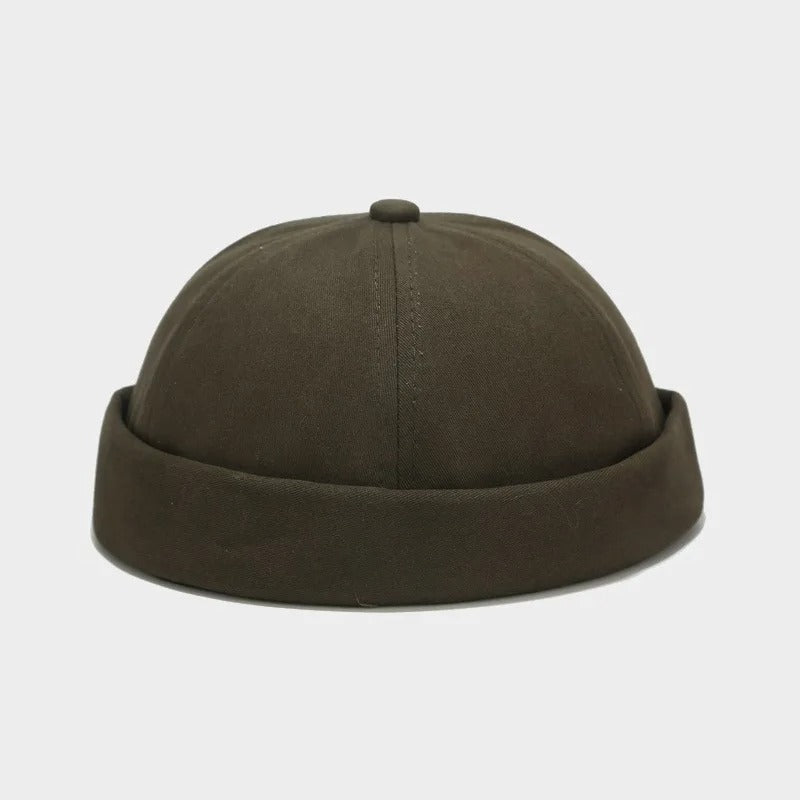 Men Solid Color Landlord Caps Spring and Autumn Melon Skin Hats Literary Hip Hop Hat Painter Cap