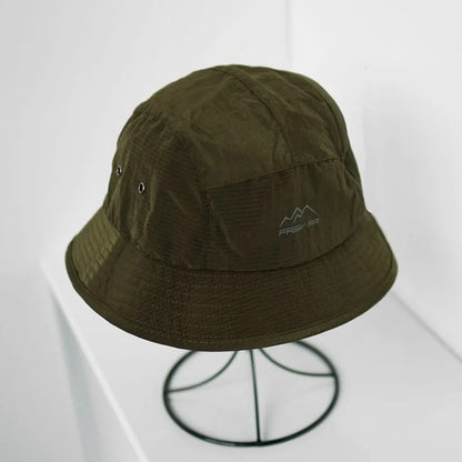 Summer Outdoor Camping Bucket Hat Men Fast-dry Function Waterproof Fishing Hats Thin Zipper Climbing Sun  Panama Male's Hat