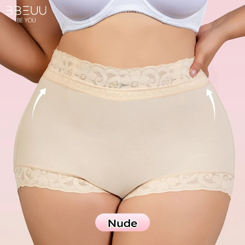 High Waist Shapewear Panty with Anti-Slip Silicone Band - Stretchy Breathable & Seamless Tummy Control Butt Lifting for Everyday Confidence Women's Basic Minimalist Multi Colors 3Pcs-BS