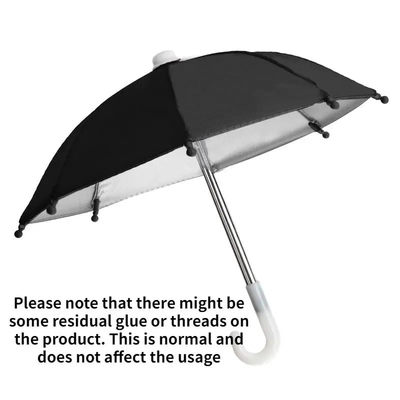 Outdoor Vacation Beach Umbrella Cellphone Holder, Anti-Peeping Protective Phone Holder with Suction Cup, Mobile Phone Sun Protection Water Proof Umbrella