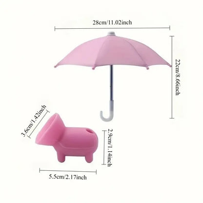 sunshade phone umbrella, UV protection phone umbrella with suction cup universal adjustable cute stand