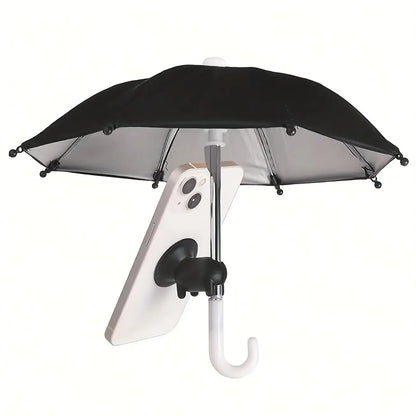sunshade phone umbrella, UV protection phone umbrella with suction cup universal adjustable cute stand