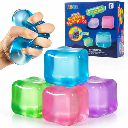 High Density Cube Fidget Toy, Stress Relief with Slow Rising Sensory Squishy Toys for Kids Adults