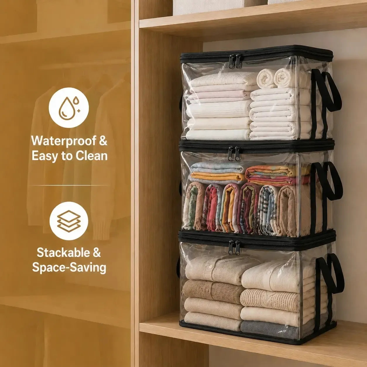 waterproof PVC  Large Clear Thick Plastic Storage Box