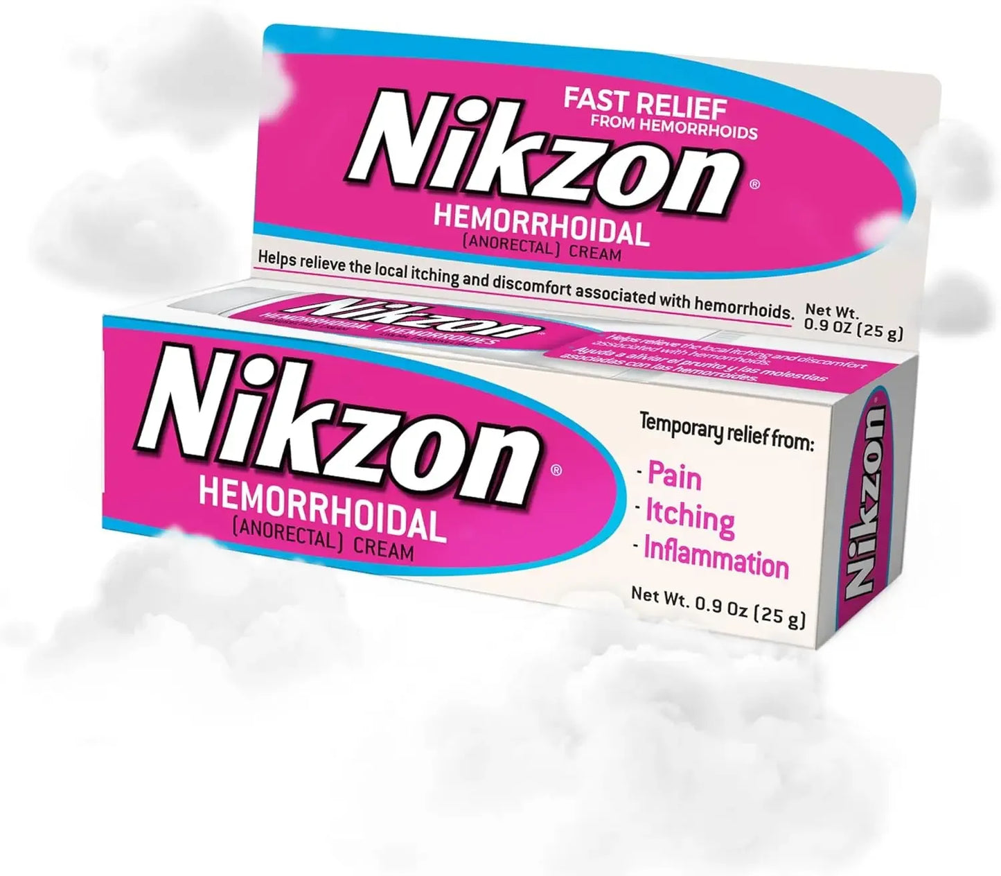 Hemorrhoid Treatment Cream, 2 Pack, Vasoconstrictor & Anesthetic, Fast Soothing Relief from Pain, Itching