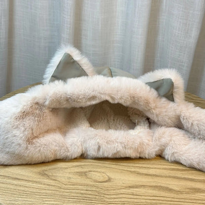 New Cute Fox Cat Ear Plush Ear Protection Hat For Women In Autumn And Winter Plus Velvet And Thickened Ski Warm Hat