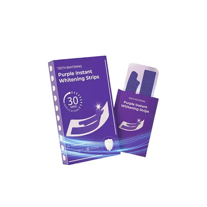 Teeth Whitening Strips 14 Treatments, Enamel Safe for Sensitive Tooth, Purple Whitening Strips
