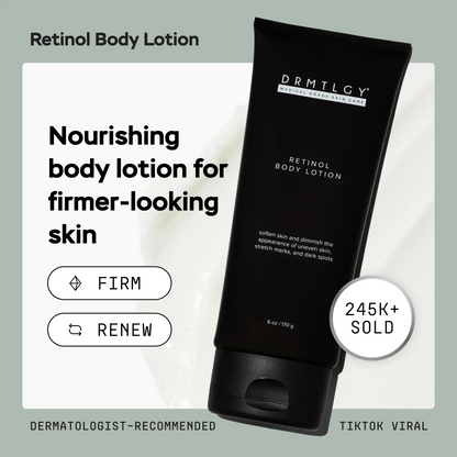 Retinol Body Lotion 6 oz with Shea Butter and Ceramides Skin Care Hydrating