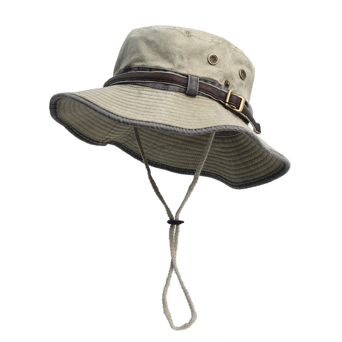 Spring Cotton Solid Bucket Hat Fisherman Hat Outdoor Travel Sun Cap For Men And Women
