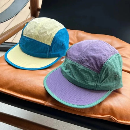 Quick-drying 5-Panel Baseball Caps for Man Women  Summer  Outdoor Thin Camping Men Splicing  Popular Baseball Cap