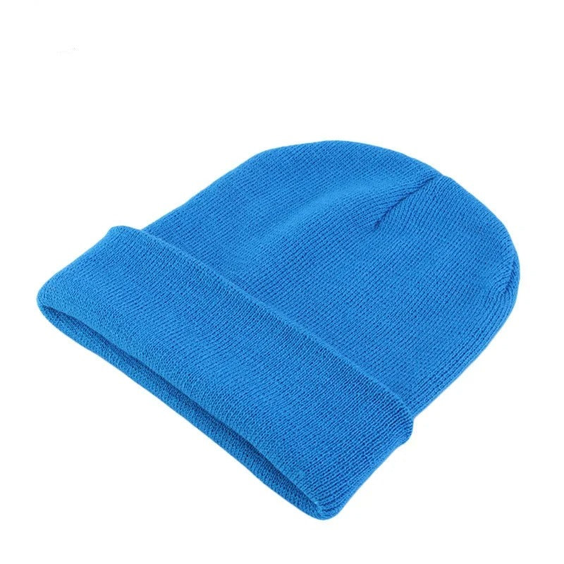 Solid  Unisex  Winter Autumn  Skullies & Beanies Knitting Bonnets